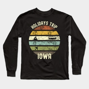 Holidays Trip To Iowa, Family Trip To Iowa, Road Trip to Iowa, Family Reunion in Iowa, Holidays in Iowa, Vacation in Iowa Long Sleeve T-Shirt